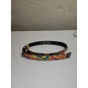 Vintage Elite Fresno California 796 Gem Rhinestone Belt Glitter Medium 35.5"